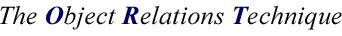 The Object Relations Technique